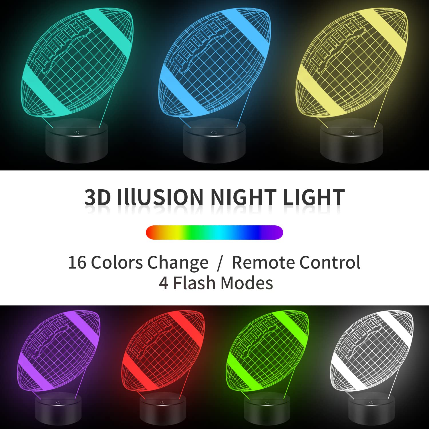3D Dog Night Light Lamp 7/16 Color Change LED Touch Switch - View #8