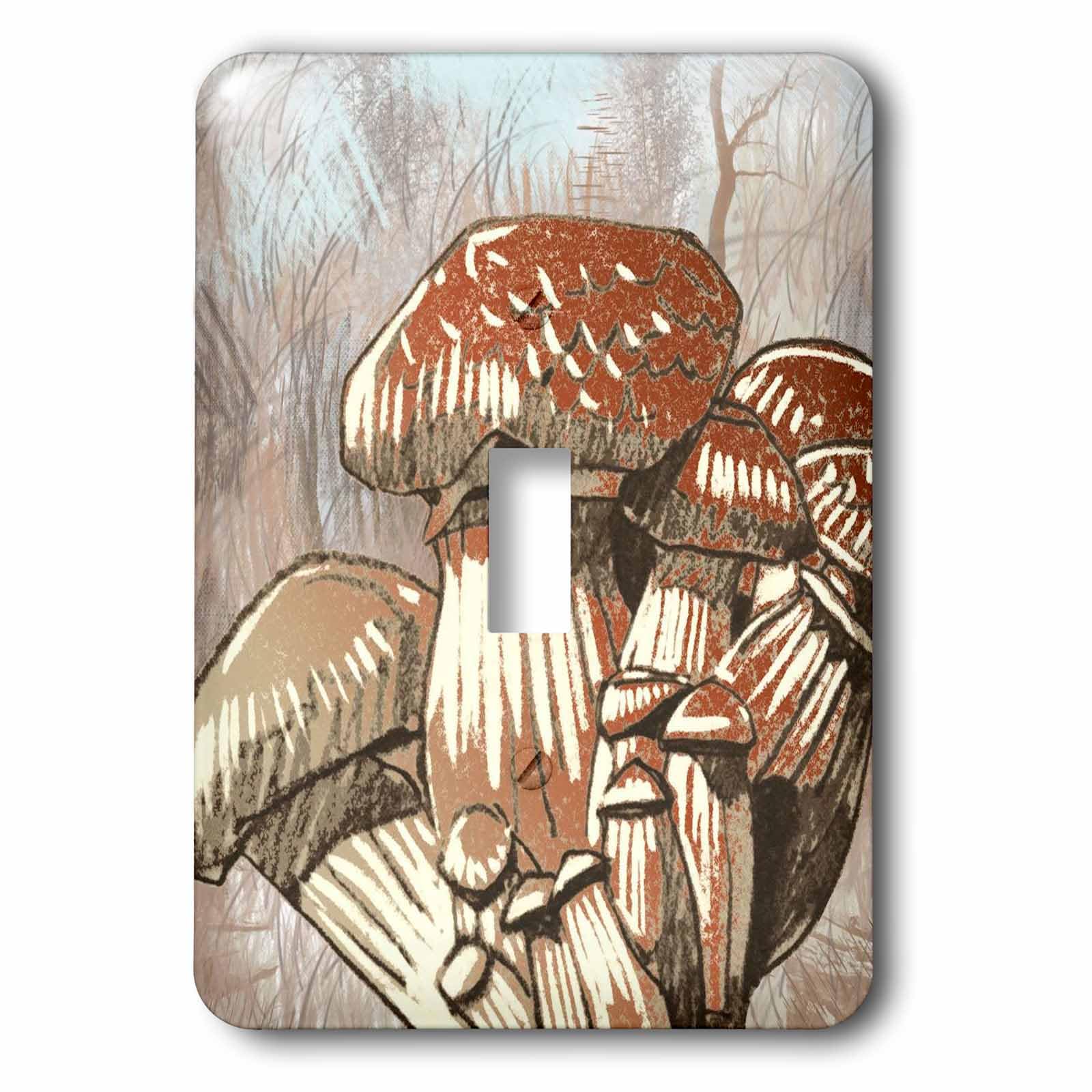 Interrupteur à bascule Sketchy Champignon pour une déco nature bucolique