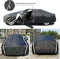 Vista 2 de Coverado - Funda impermeable para todo clima, protección completa, puerta con cremallera, forro de algodón, protección ultravioleta a prueba