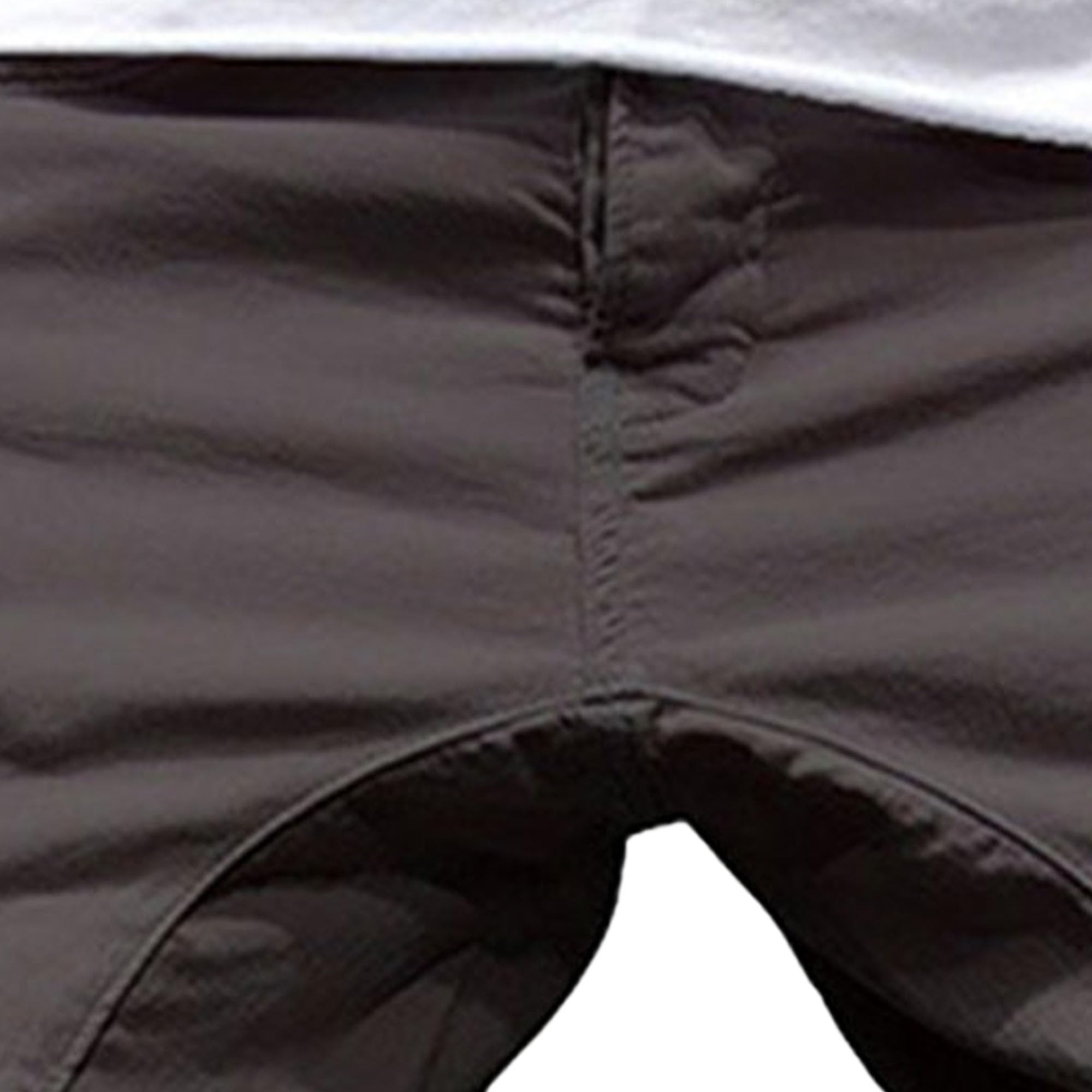 Maiyifu-GJ Men's Tight Waist Drawstring Multi-Pocket Overalls Trousers Loose Fitness Casual Slacks Quick-Drying Sweatpants (Dark Gray,X-Large)