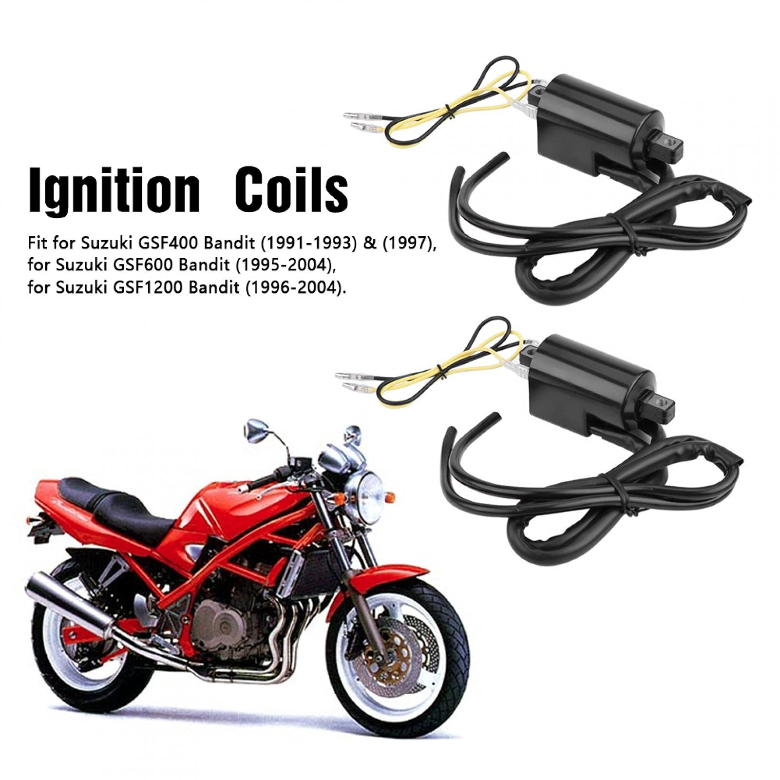 Bobina accensione Moto Compatibile Gsf400 600 1200 Bandit | Sostituzione affidabile, Facile installazione, Compatibile Gsf400, Gsf600, Gsf1200, Materiale Resistente, per Motociclisti