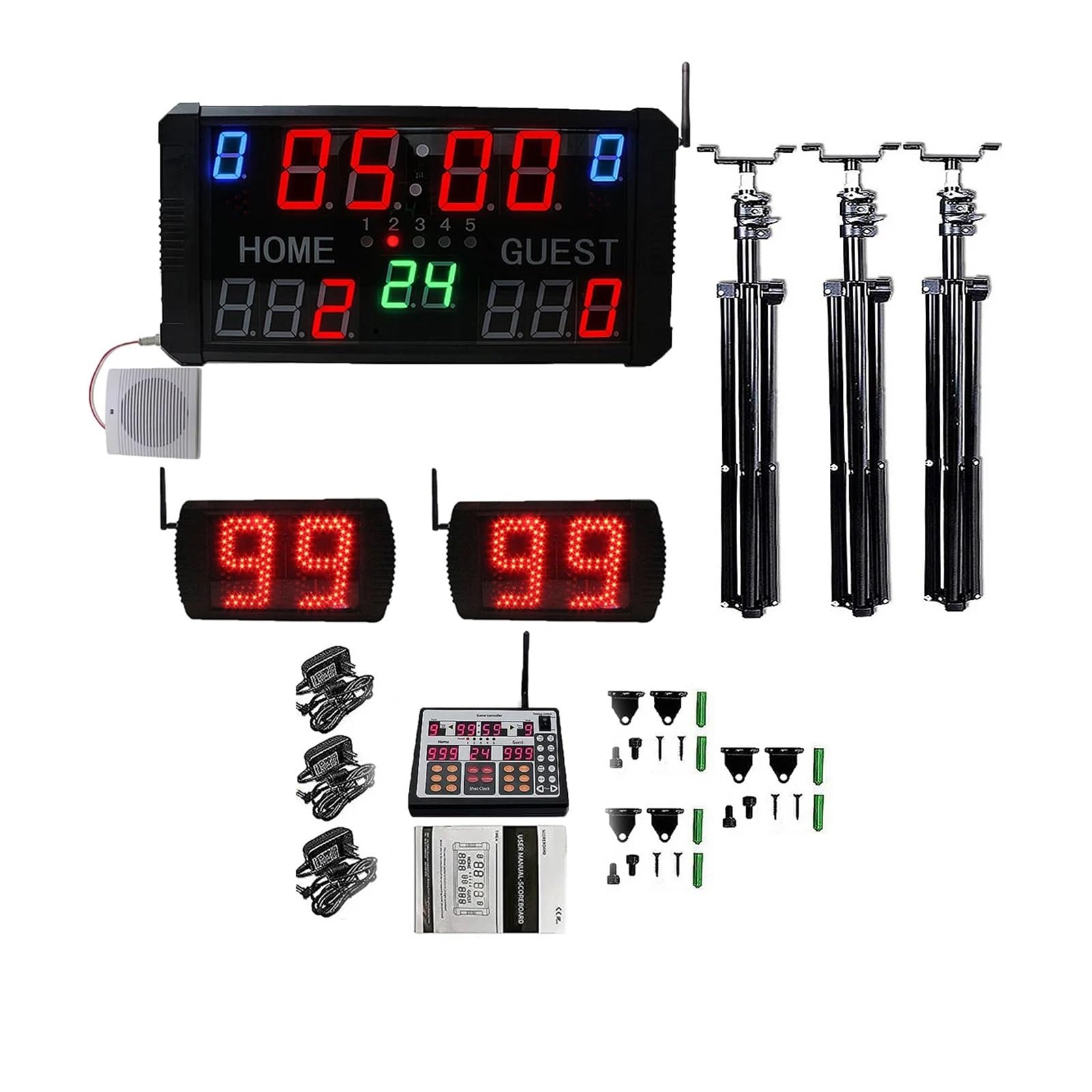 Cronómetro de los Deportes de Digitaces del Marcador del Baloncesto del LED con teledirigido inalámbrico(Suit B Consoles)