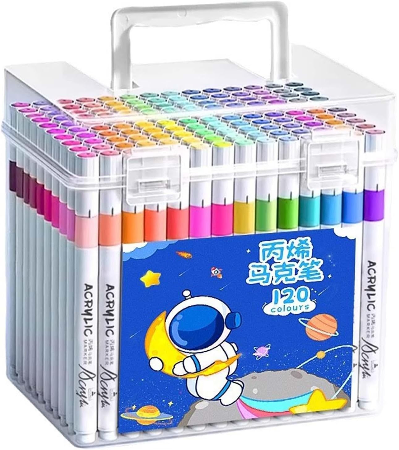 120x Acrylic Paint Markers Acrylic Paint Pens Assorted Colors with