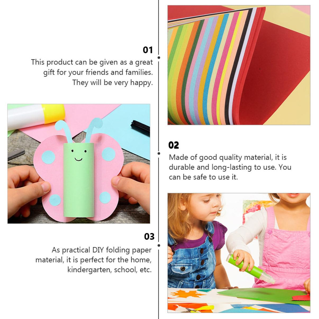 200blätter Bunte Diy Faltpapier Helle Farbe Diy Bastelpapier Für Papierfaltkunst