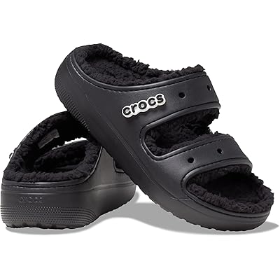 Crocs Classic Cozzzy Sandals Shoes Black/Black