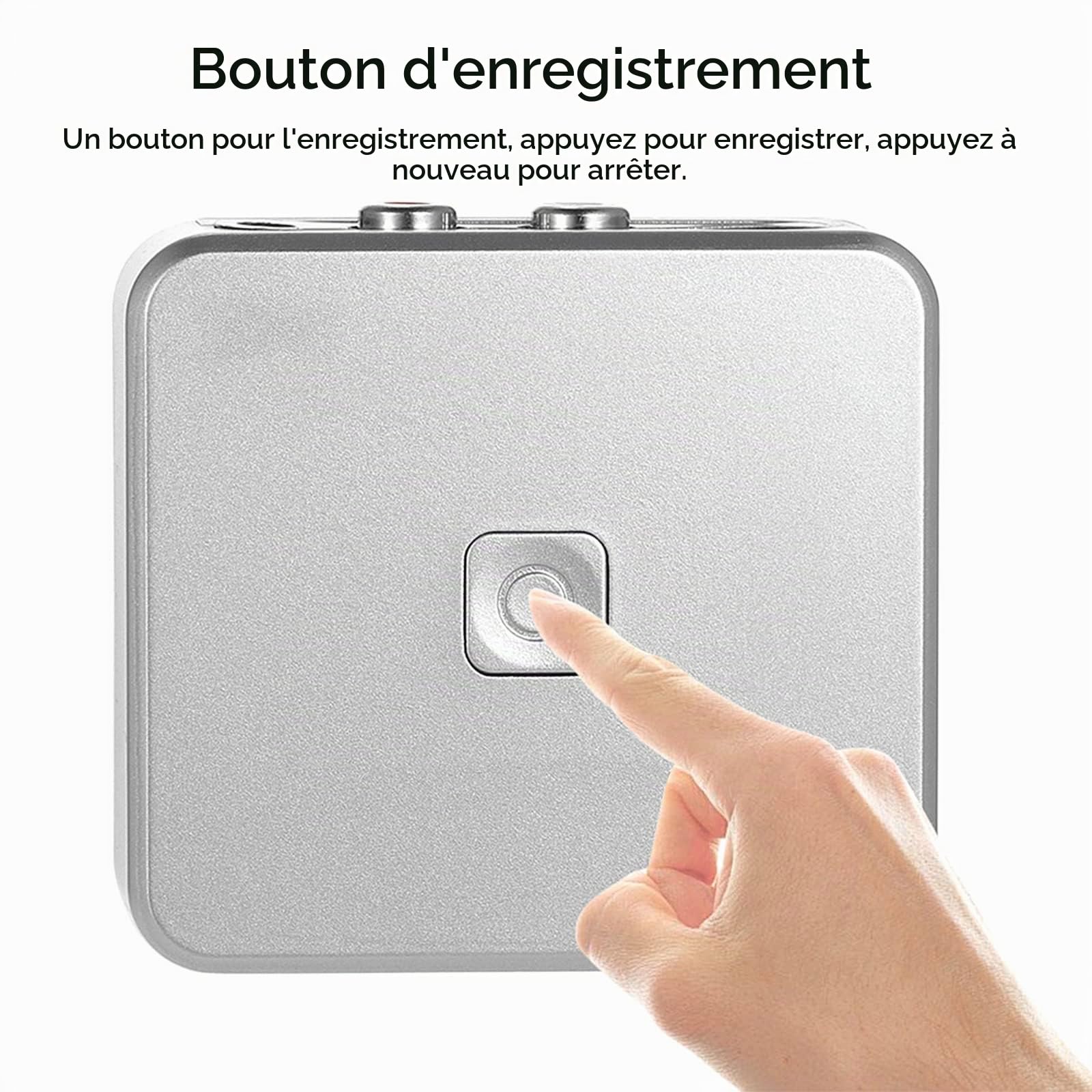 Cassette de Capture Audio, Convertisseur Enregistreur CD MP3, Numériseur de Musique Compact avec Partition Automatique des Chansons, Conversion MP3, Lecture et Télécommande,