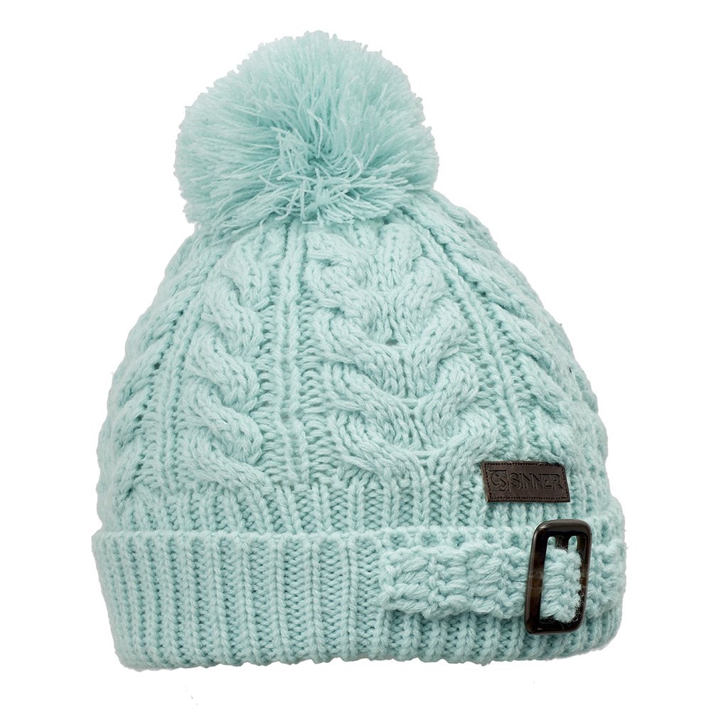 SINNERUnisex Aspen Knitted Sinner Aspen Knitted Beanie Hat Opal Blue, One  Size