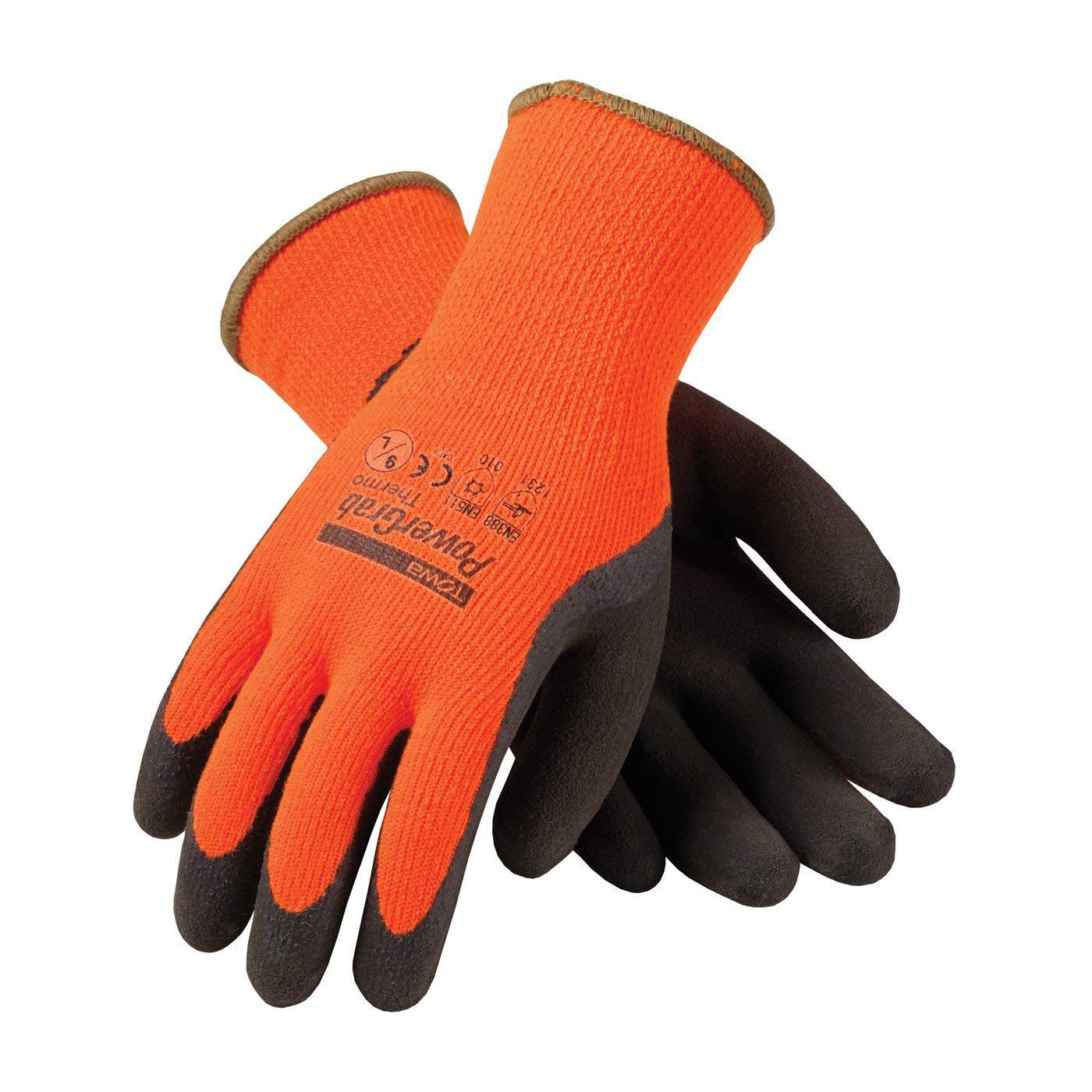 AMBER GLOVE FOR MMM calmastore【ホヤのみの出品】 3 Pack Powergrab 41-1400 Thermal Hi-Vis Orange/Black Cold