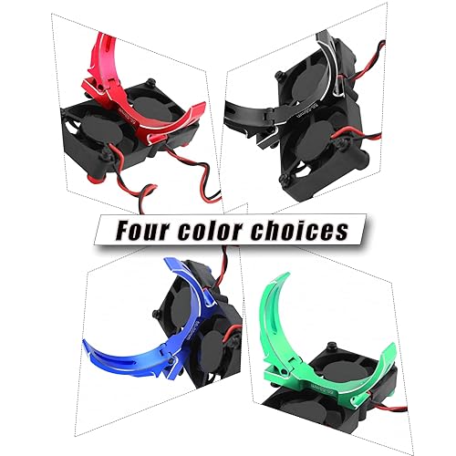 Miniatura 5 de Rcarmumb Ventilador de refrigeración de 1.575 in para coche a escala RC 15 ARRMA TRX4, disipador de calor de ventilador de refrigeración de alta