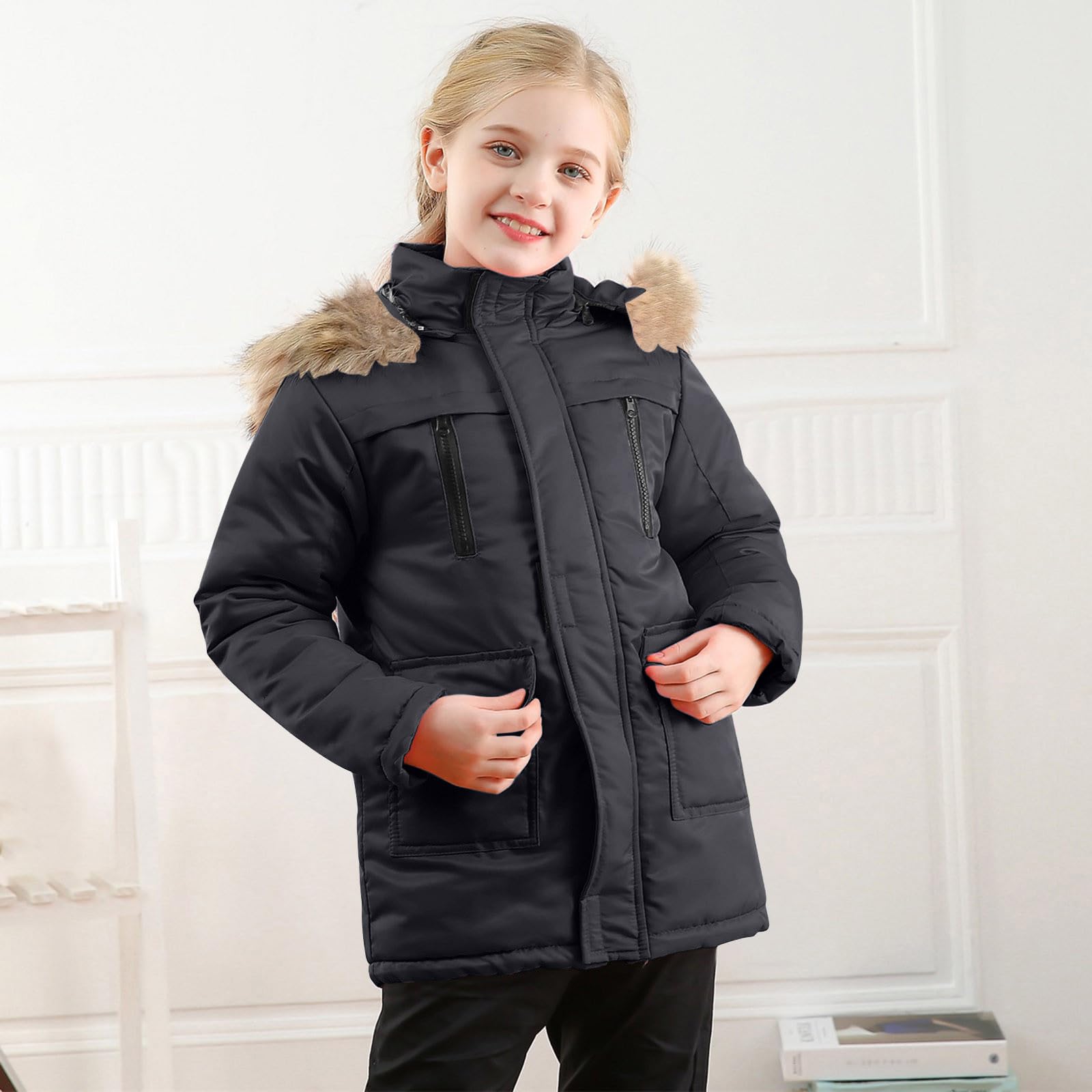 Generisch 2025 neonato bambino bambino ragazza fumetto stampa manica lunga cappotto top abbigliamento