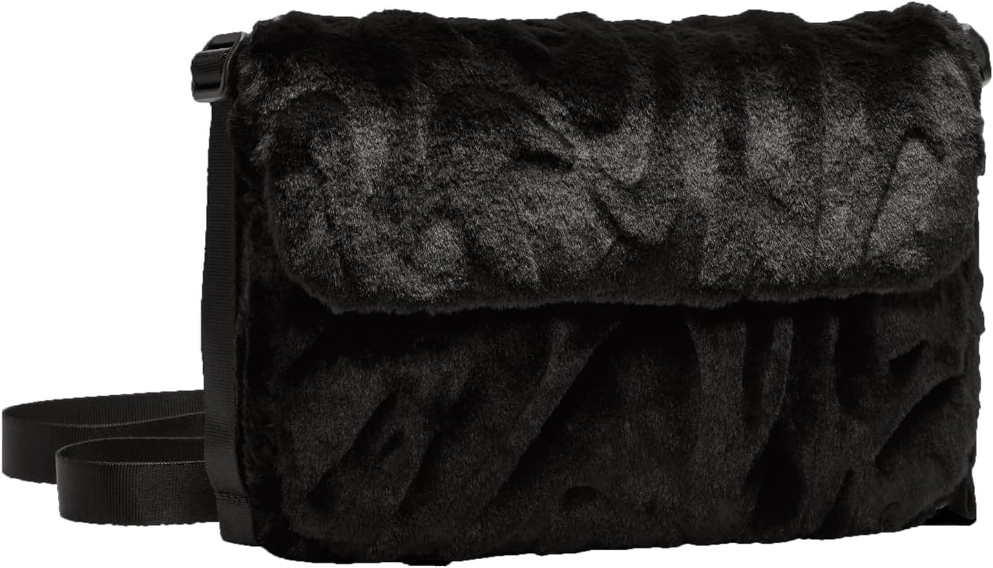 Nike Sportswear Futura 365 Faux Fur Crossbody Bag (1L) 9" W x 7" H x 2" D - Image 3