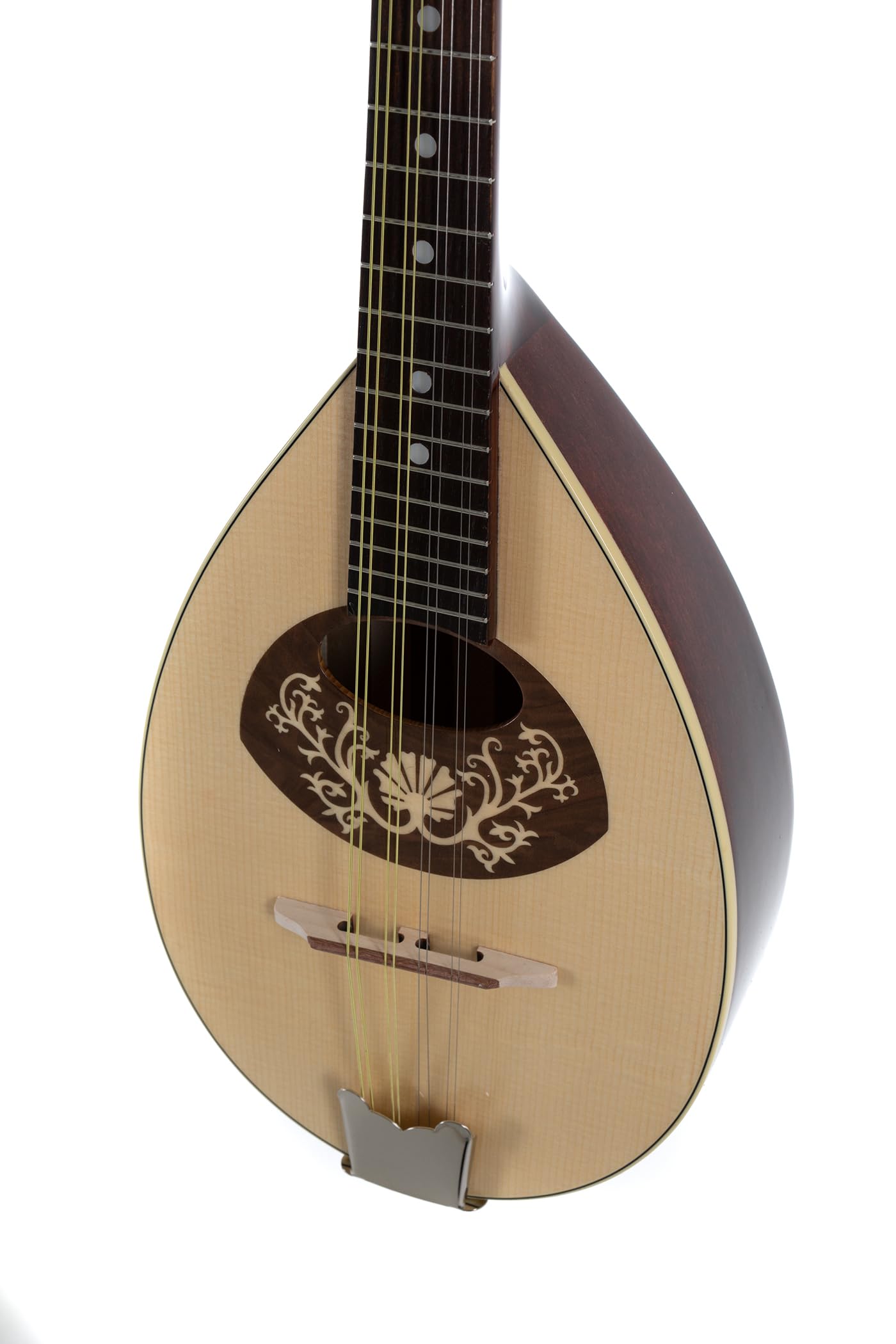 GEWA Mandoline Pro Arte Modèle 1 - Mandoline plate - Forme portugaise - Table en épicéa massif - Fond/éclisses en érable massif - Haute brillance - Fabriqué en Europe