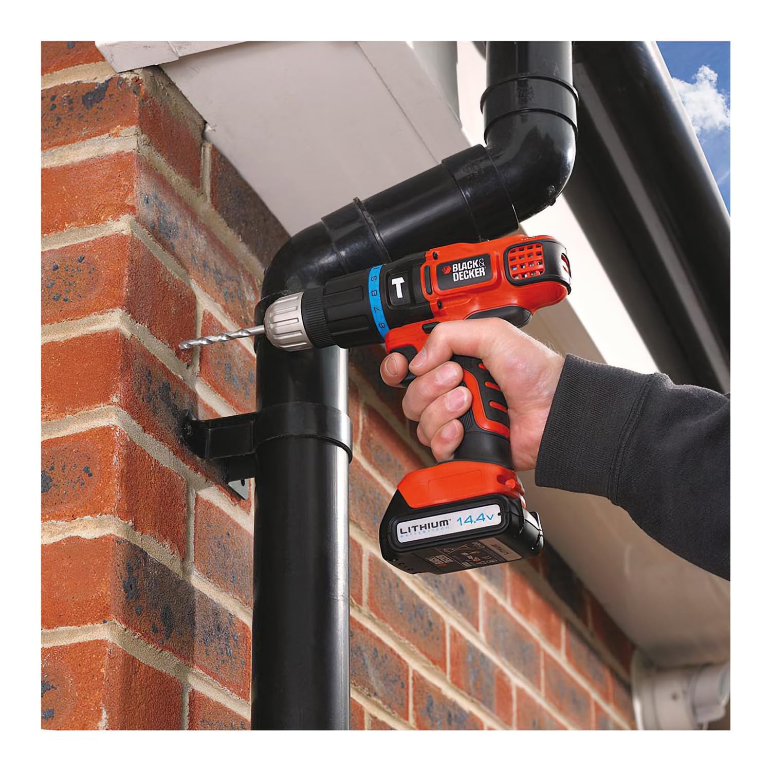 Black & Decker EGBHP188BSA-QW Perceuse sans fil à percussion avec 10 accessoires 18 V