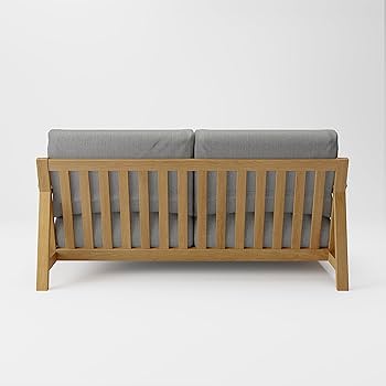 Amazon｜無印良品 ソファ本体木製フレーム用カバー 綿帆布 杢グレー