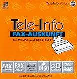  Tele- Info Fax- Auskunft. CD- ROM. Für Privat und Geschäft
