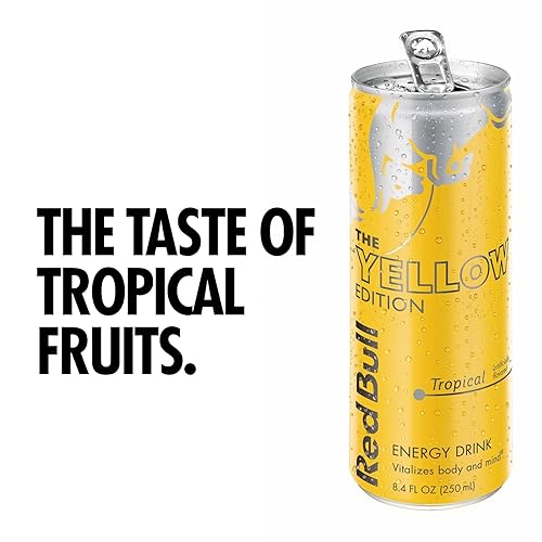 Miniatura 4 de Red Bull Tropical & Original - Paquete de bebidas energéticas, 8.4 onzas líquidas, 48 latas (12 paquetes de 4)