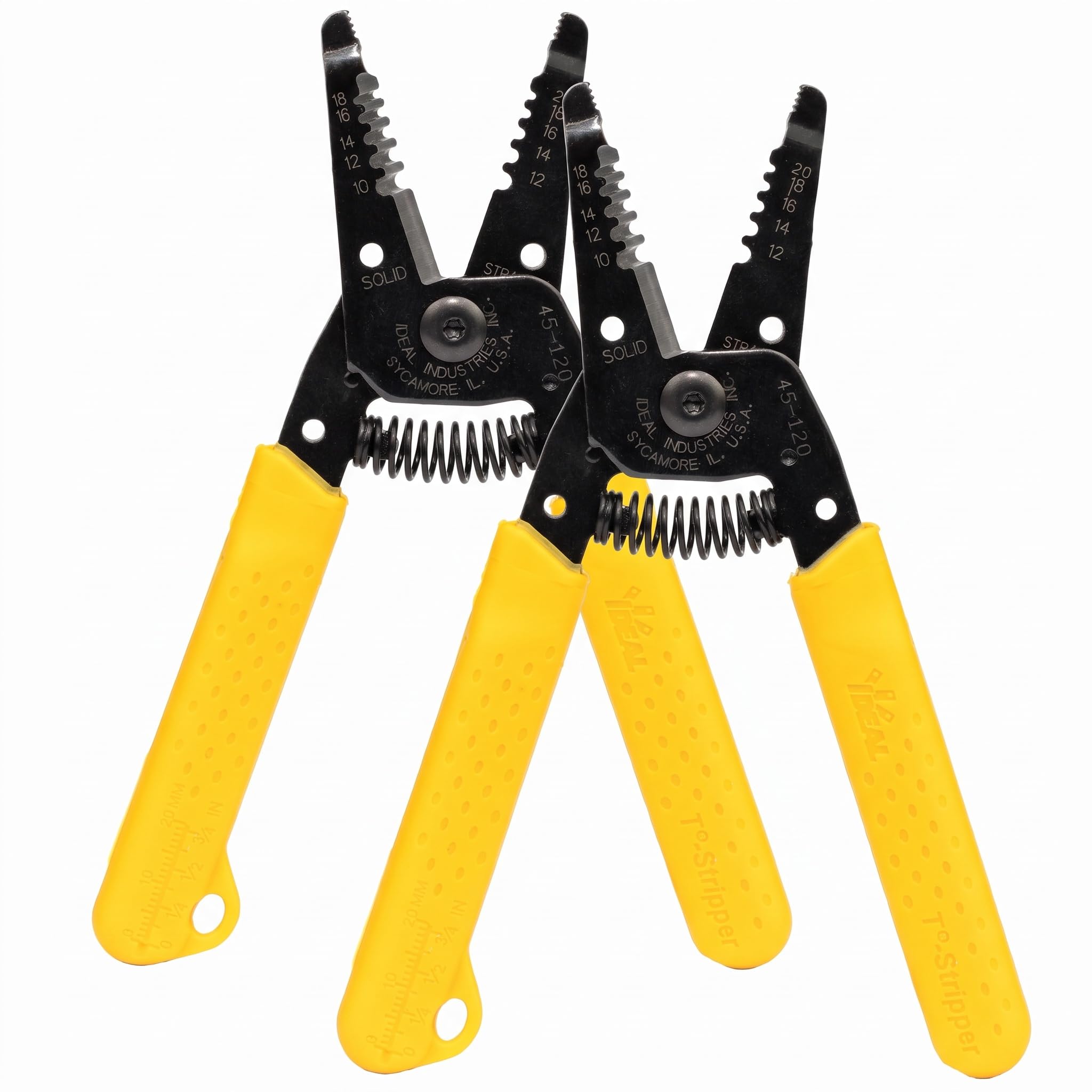 IDEAL Electrical 45-621 Reflex Super 12/2 & 14/2 NM Cable T Stripper - Dual NM Wire Stripper, Plier Nose, Slide Lock, Textured Grips — Amazon image 20