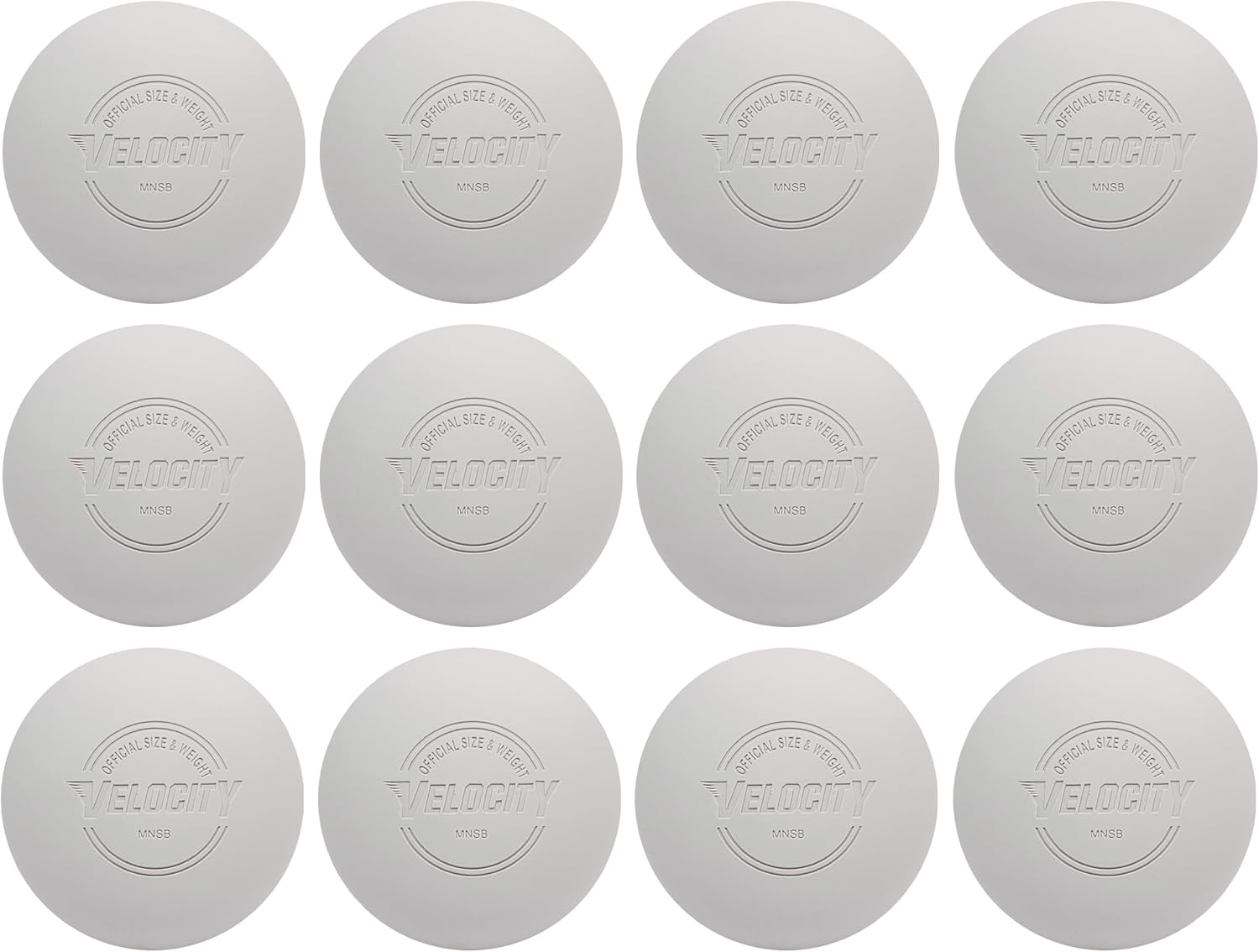 Velocity Lacrosse Balls - 1, 2, 3, 6, 12, 18, 24, 36, 60 and 120 Packs - for Practice, Official NFHS and College Approved Size