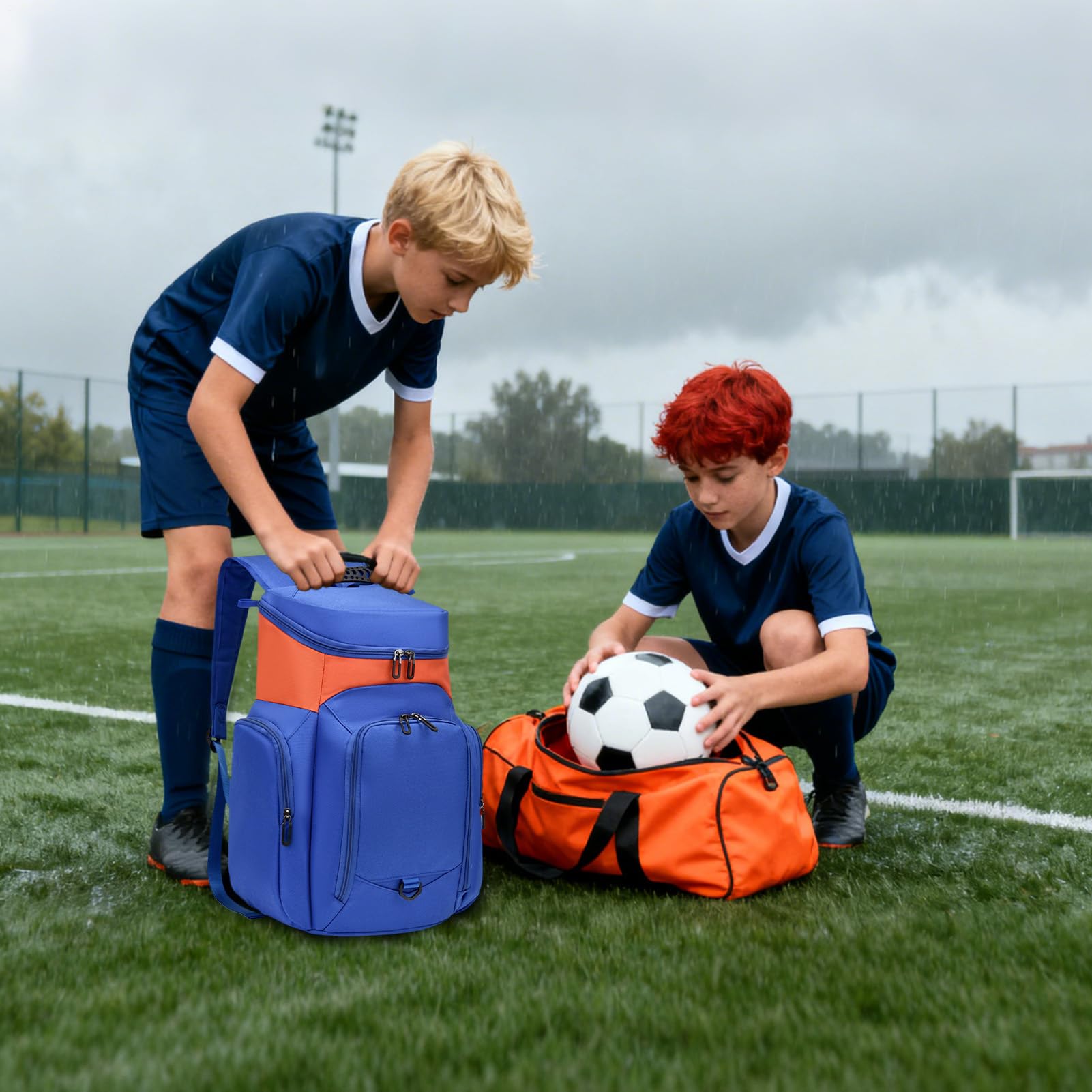 Torby piłkarskie dla chłopców | Duży uchwyt na sprzęt - Torby na sprzęt | sportowy - do szkoły piłki nożnej Travel Shoe Cleat Siatkówka Siłownia