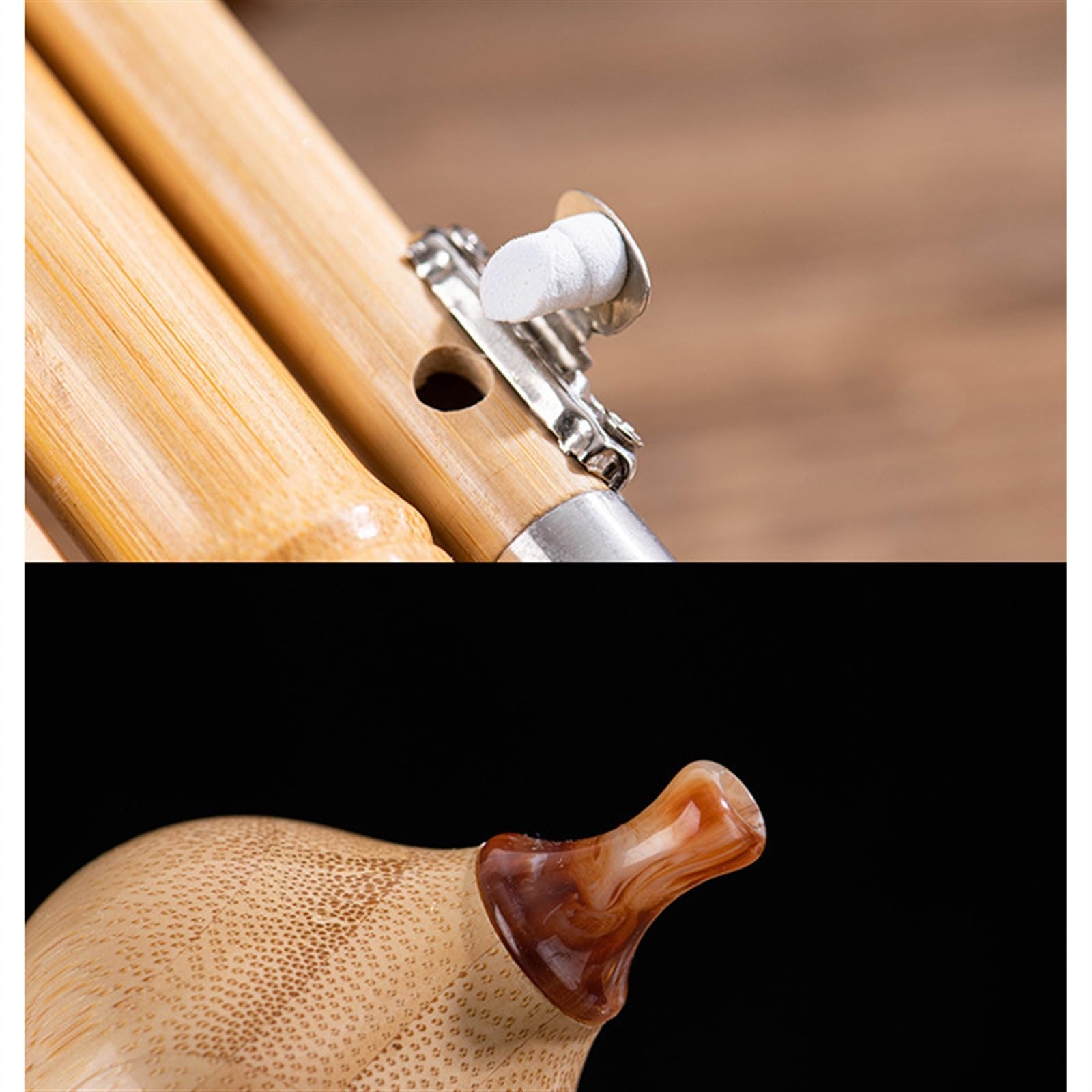 Hulusi Strumento Musicale Strumento Musicale Hulusi Tradizionale Cinese Anti-crack Professionale Con Custodia (Color : G key)