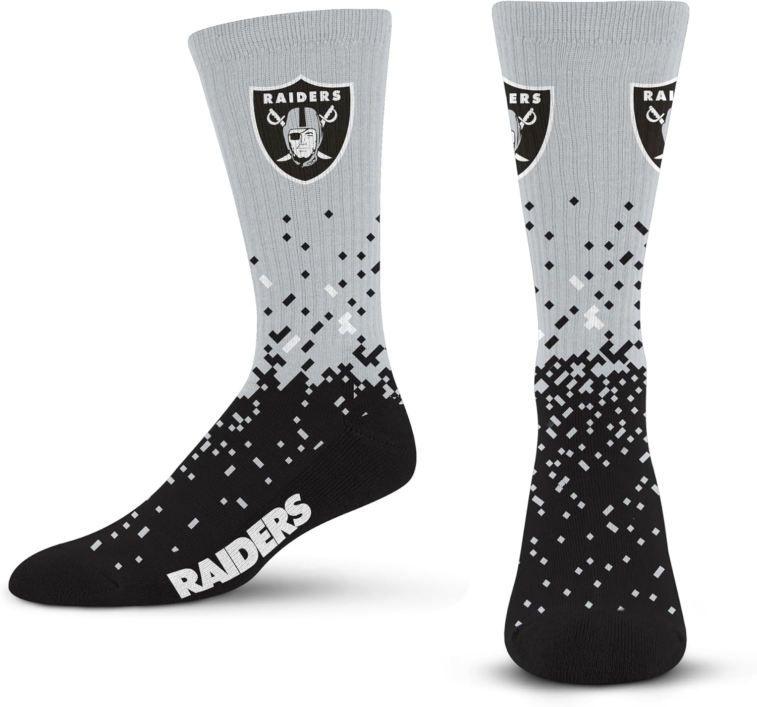 For Bare Feet NFL unisex-child Spray Zone Crew Sock Nfl Youth