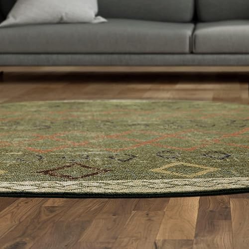 Miniatura 236 de Antep Rugs - Alfombras antideslizantes de 3 x 5 pies (antideslizante) con parte trasera de goma, de estilo antiguo, bohemio, marroquí y con pelo