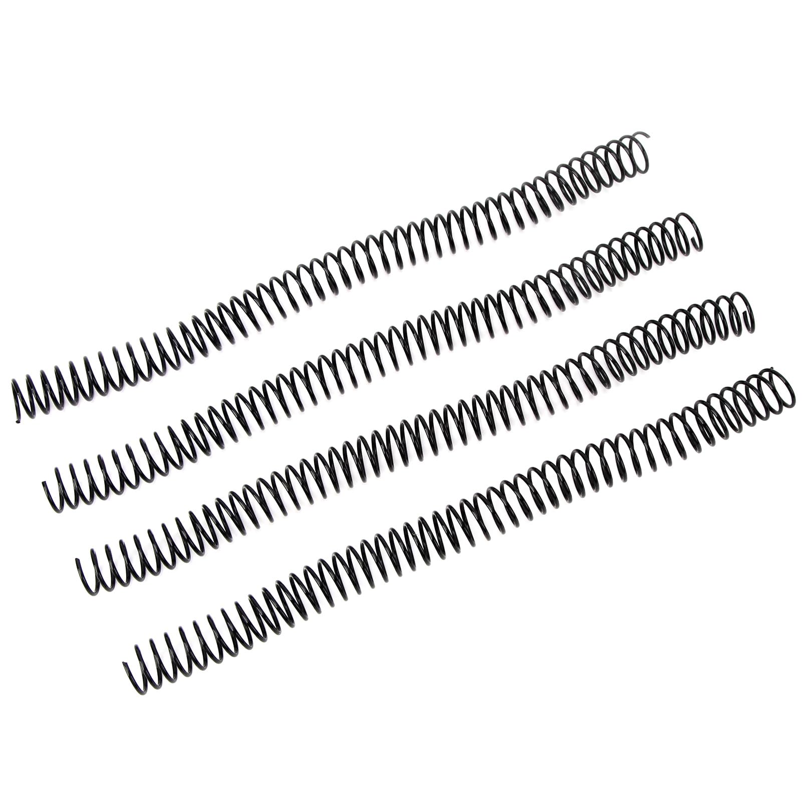 Bobine di rilegatura a spirale da 16 mm, dorso di pettini di rilegatura in plastica da 100 pezzi, bobine di rilegatura con passo 4:1 per carta A4, dorso di rilegatura a spirale in (Nera)