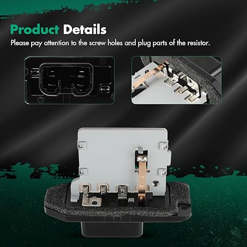 Miniatura 284 de SCITOO Resistencia de motor de ventilador HVAC para 2008-2013 para Chrysler 300/2008-2016 para Town & Country/2008-2010 para Dodge Charger/2008-2018