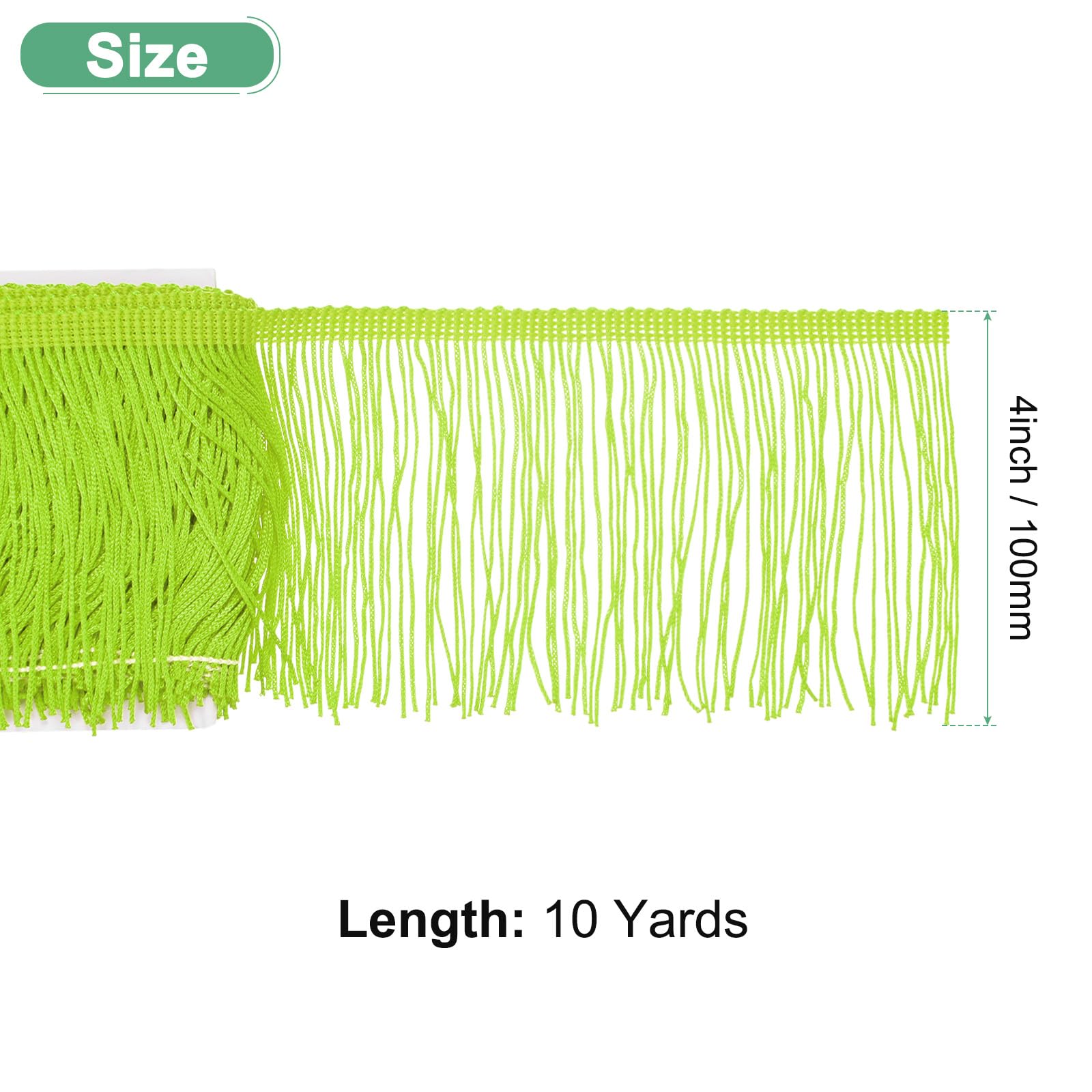 M METERXITY Chainette Fringe Trim - Image 3