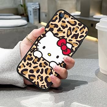 Amazon.co.jp: iPhone SE 3 用 ケース ハローキティ 豹柄 ヒョウ 紋