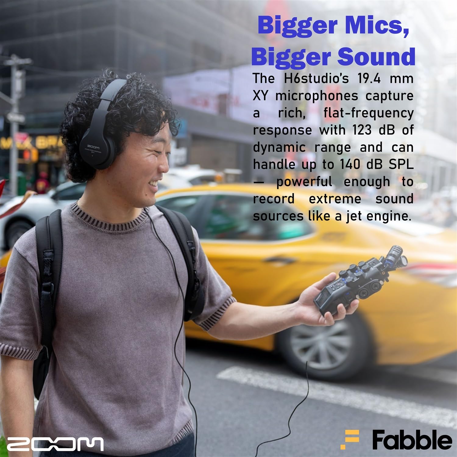 Zoom H6studio Handliches Recorder-Set mit 2 × ZDM-1 Podcast-Mikrofon-Packs, Kopfhörern, Tischständern, XLR-Kabeln, Windschutzscheiben, Speicherkarten, Batterien und Zubehör