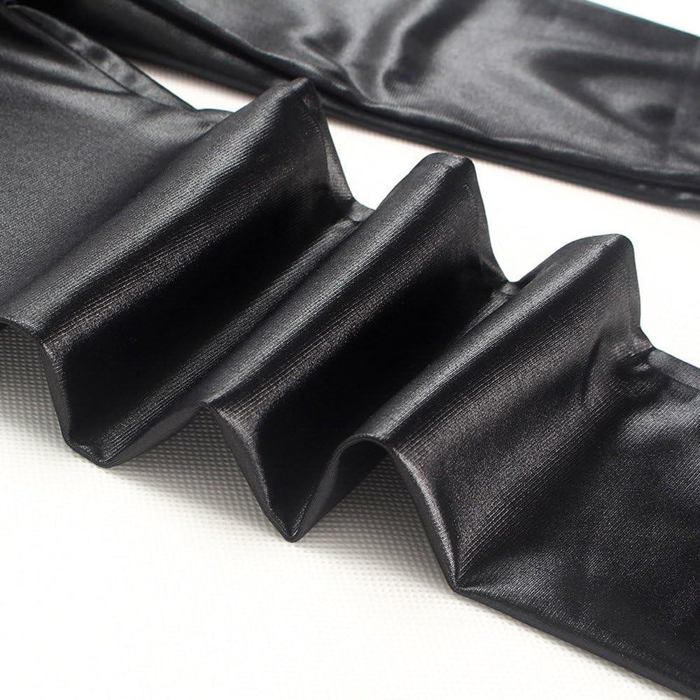 Kids Toddler Girls Faux Leather Pants Shiny Strech Leggings Tights - Image 5