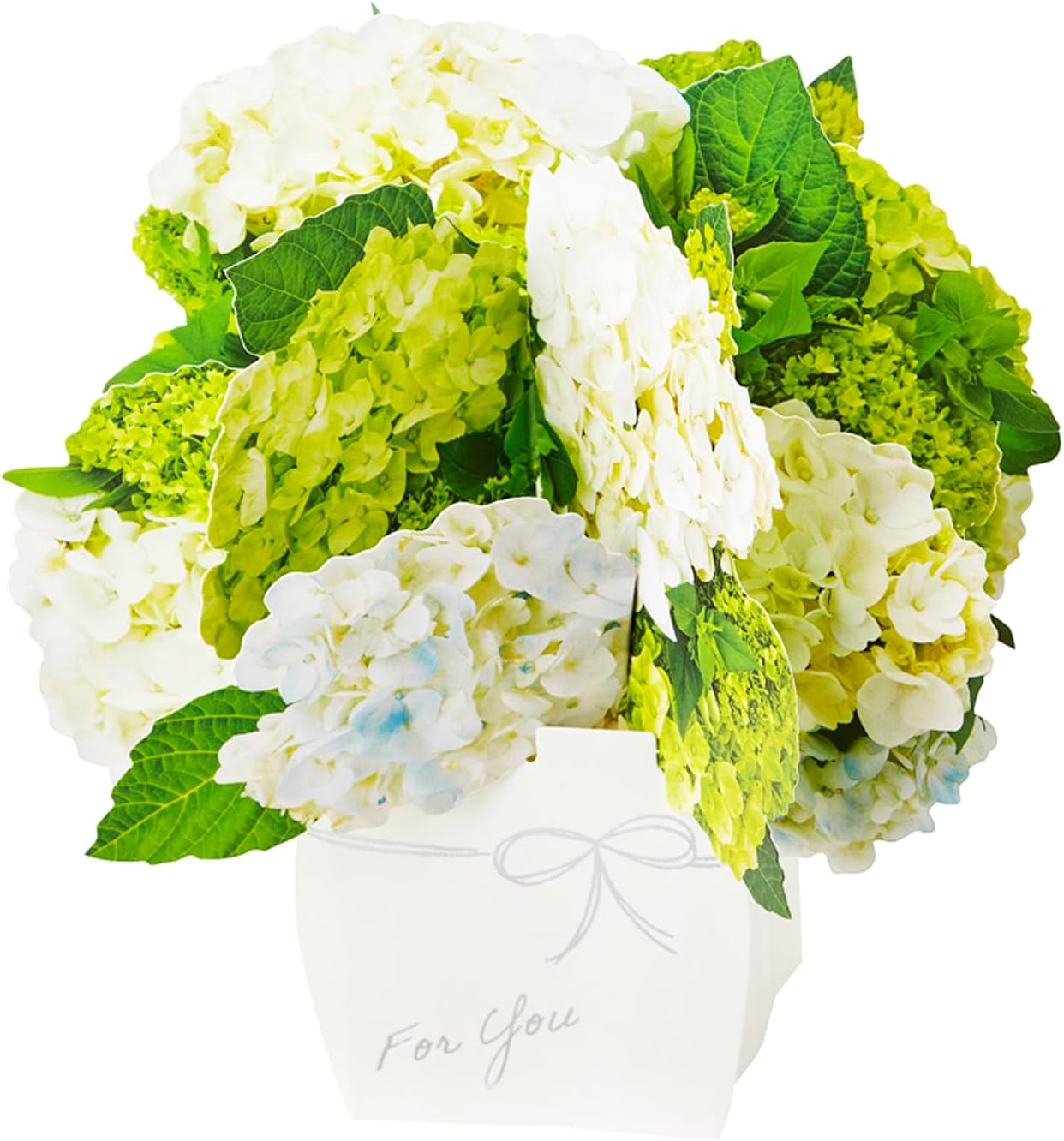 Sanrio Message Card Greeting Card Early Summer White Hydrangea in Vase JES 8-5 484164