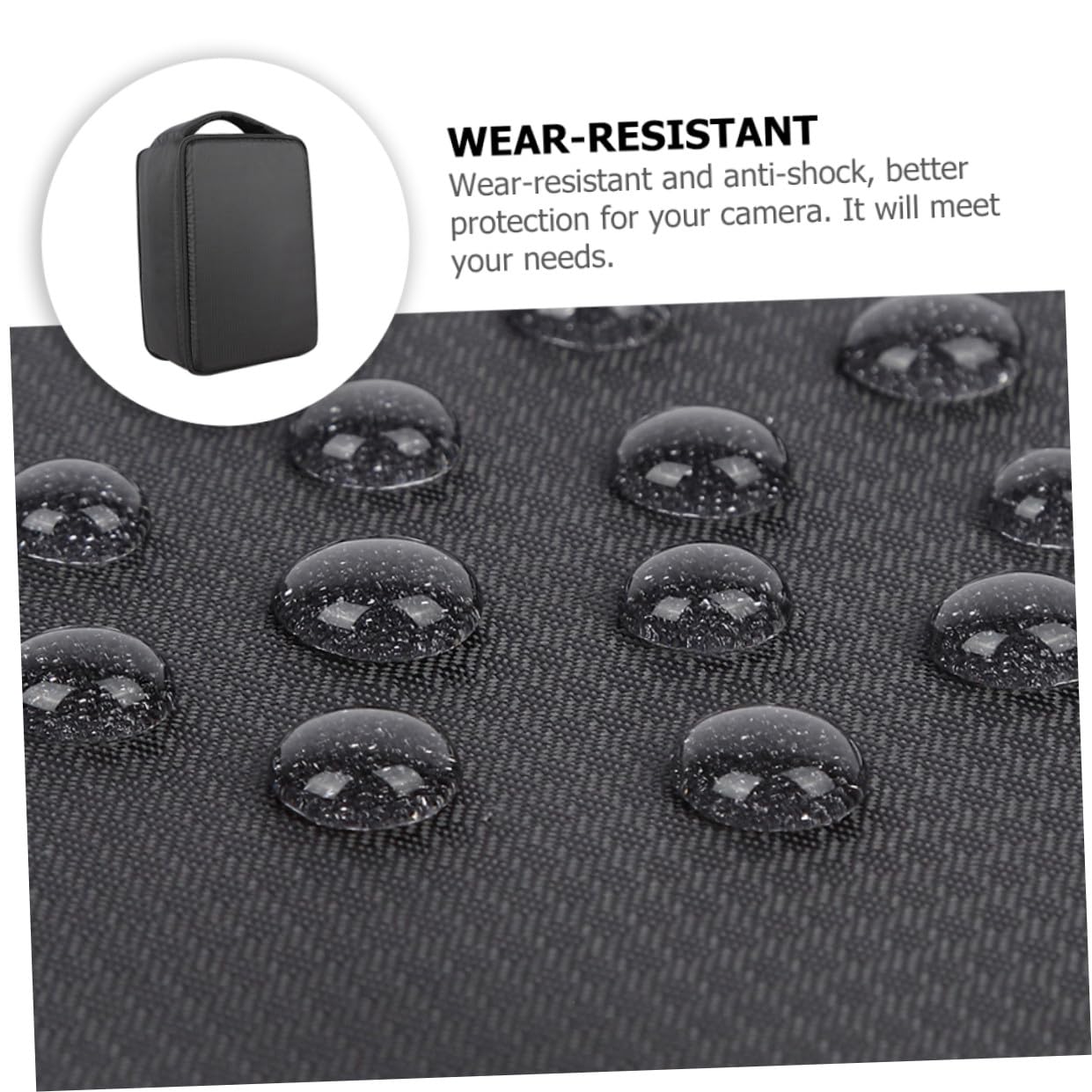 iplusmile Bolsa Multifuncional y Negra Portátil para Cámara de Poliéster Resistente al Desgaste Adecuado para Viajes y Fotografía al Aire Libre