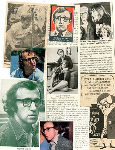 Woody Allen original clipping magazine photo lot #N6092