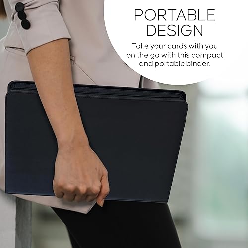 Miniatura 7 de Carpeta de tarjetas coleccionables Pro Support de alta calidad, 16 páginas de bolsillo, con capacidad para más de 1,000 tarjetas, carga lateral sin