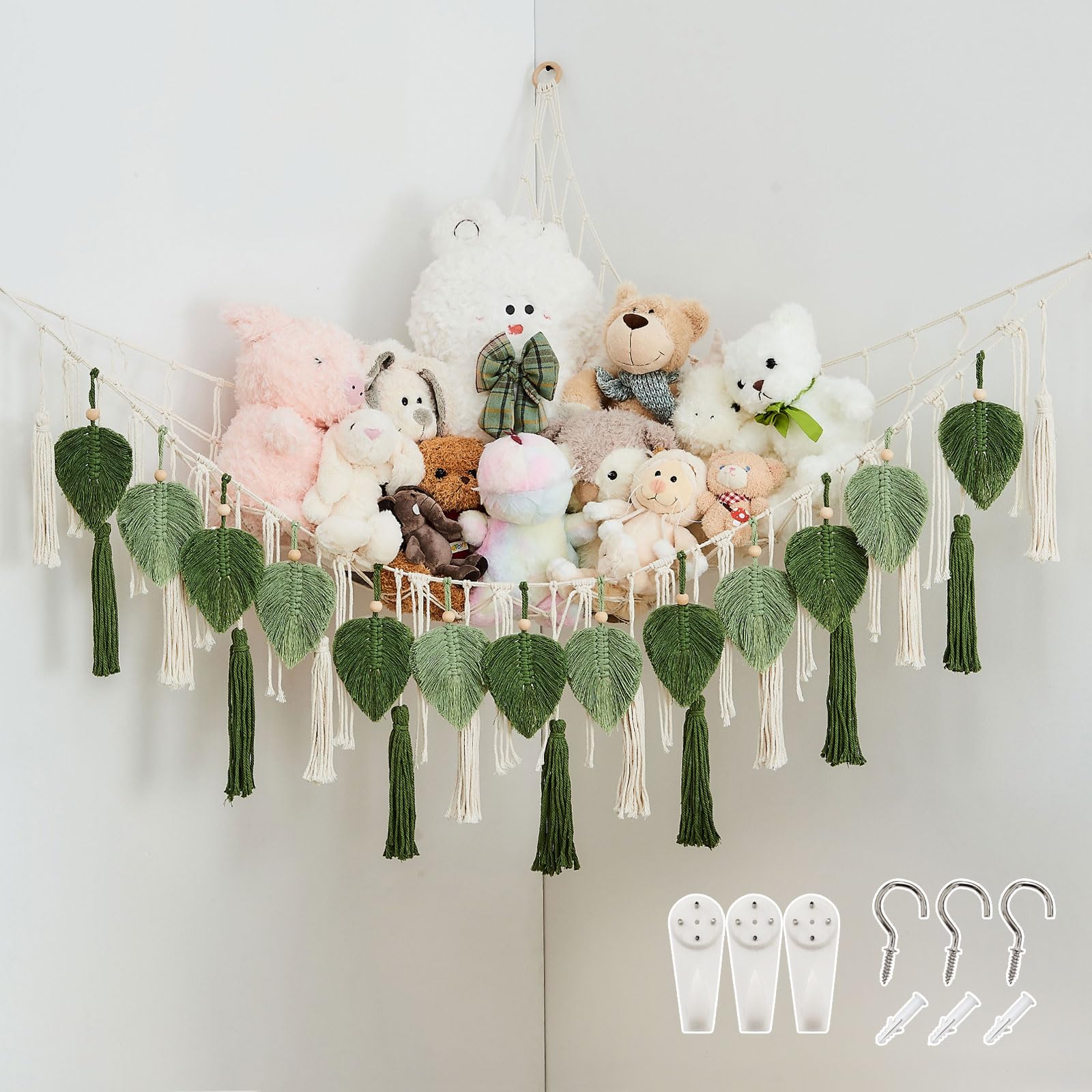 COSYLAND Stuffed Animal Storage Plushies Organizer for Kids