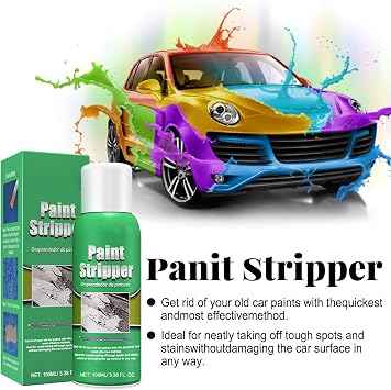 Fast-Acting Automotive Paint Remover Powerful Car Paint Stripper Removes Old Paint, Coatings & Tough Stains Without Damaging Metal Surfaces, Easy to Use