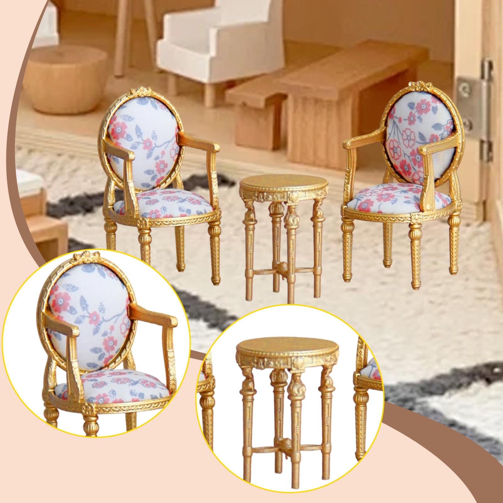Amazon | Amagogo 1/12スケールのドールハウスの椅子モデル