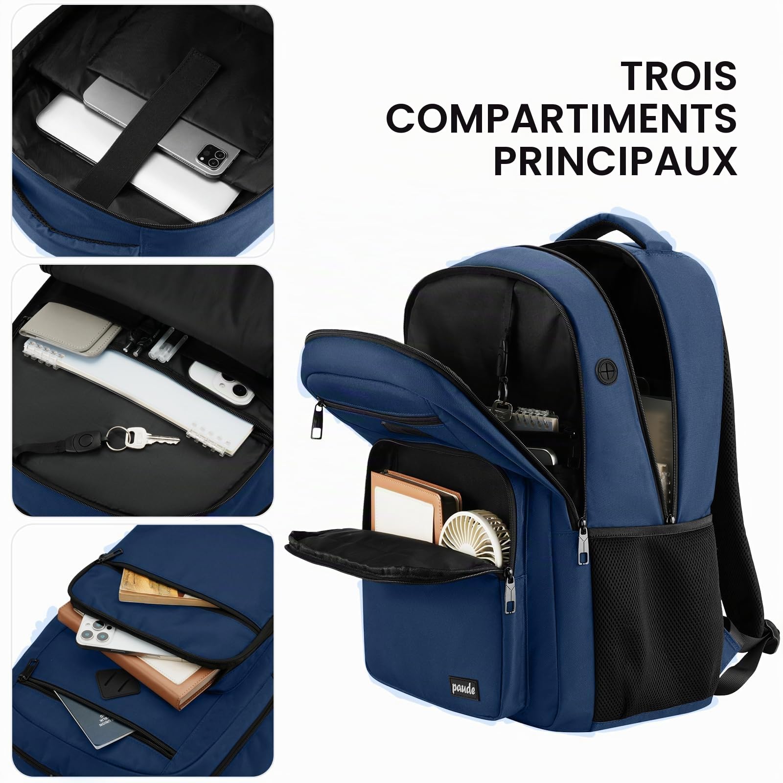 Sac à Dos Ordinateur Scolaire Sac école Garçons Cartable Ado pour Lycéen Sac Étudiant Université