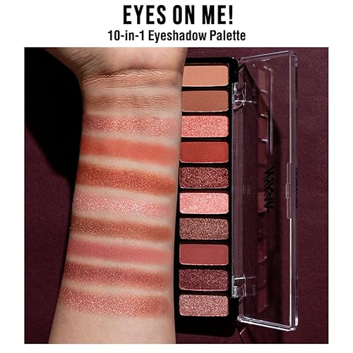 Miniatura 4 de Nykaa Cosmetics Eyes On Me - Paleta de sombras de ojos 10 en 1, Sundowner Stunner, 1 unidad, maquillaje de ojos con pigmento intenso, sombra de ojos