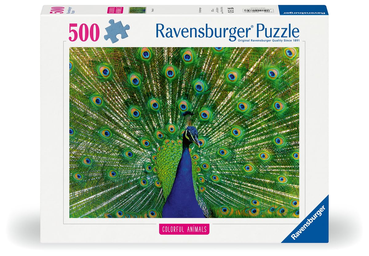 Ravensburger - Puzzle 500 pièces - Paon
