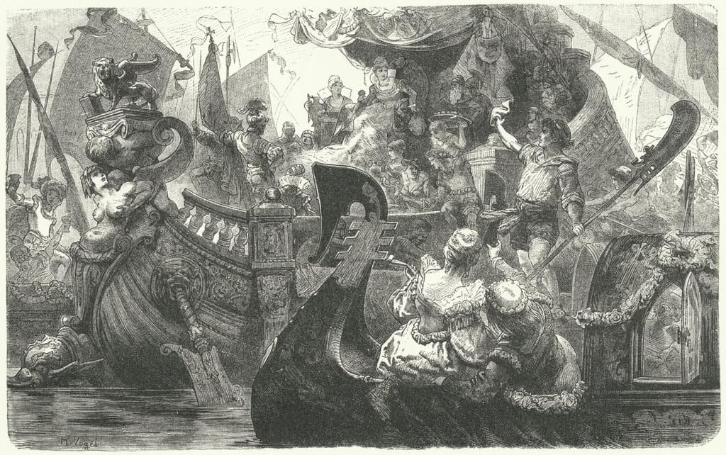 Art mural Catherine Cornaro Hermann Vogel pour décoration chambre