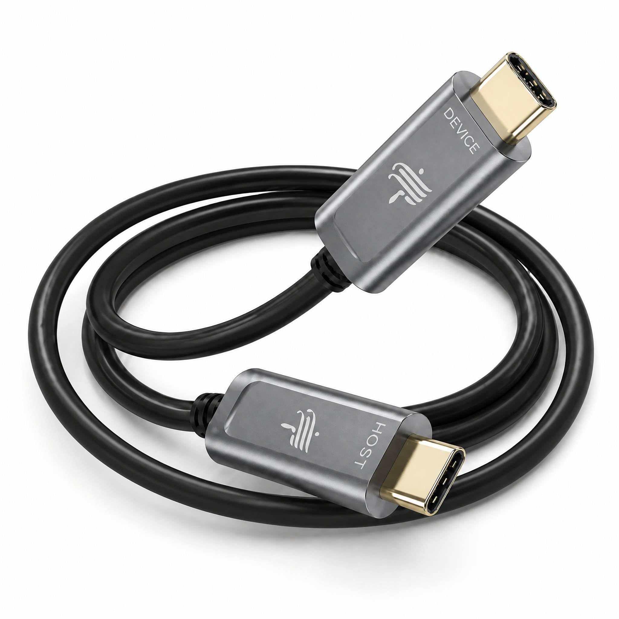 Cavo in fibra ottica da USB C a USB C (15,2 m), sottile ad alta velocità, 10 Gbps, USB 3.2 Gen2, cavo ottico attivo per VR, webcam, laptop, ecc