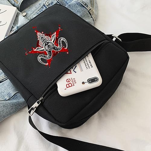 Miniatura 3 de Bolso cruzado gótico mini bolso de mensajero gótico con correas ajustables