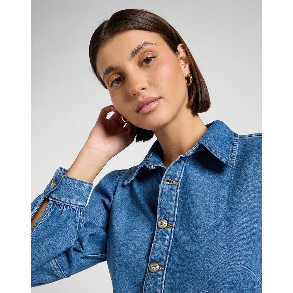 Lee Long Sleeve Dress Abito Casual Donna