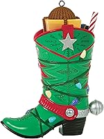 Vista 1 de Hallmark Keepsake Adorno navideño 2021, botas de vaquero con luces para arrancar