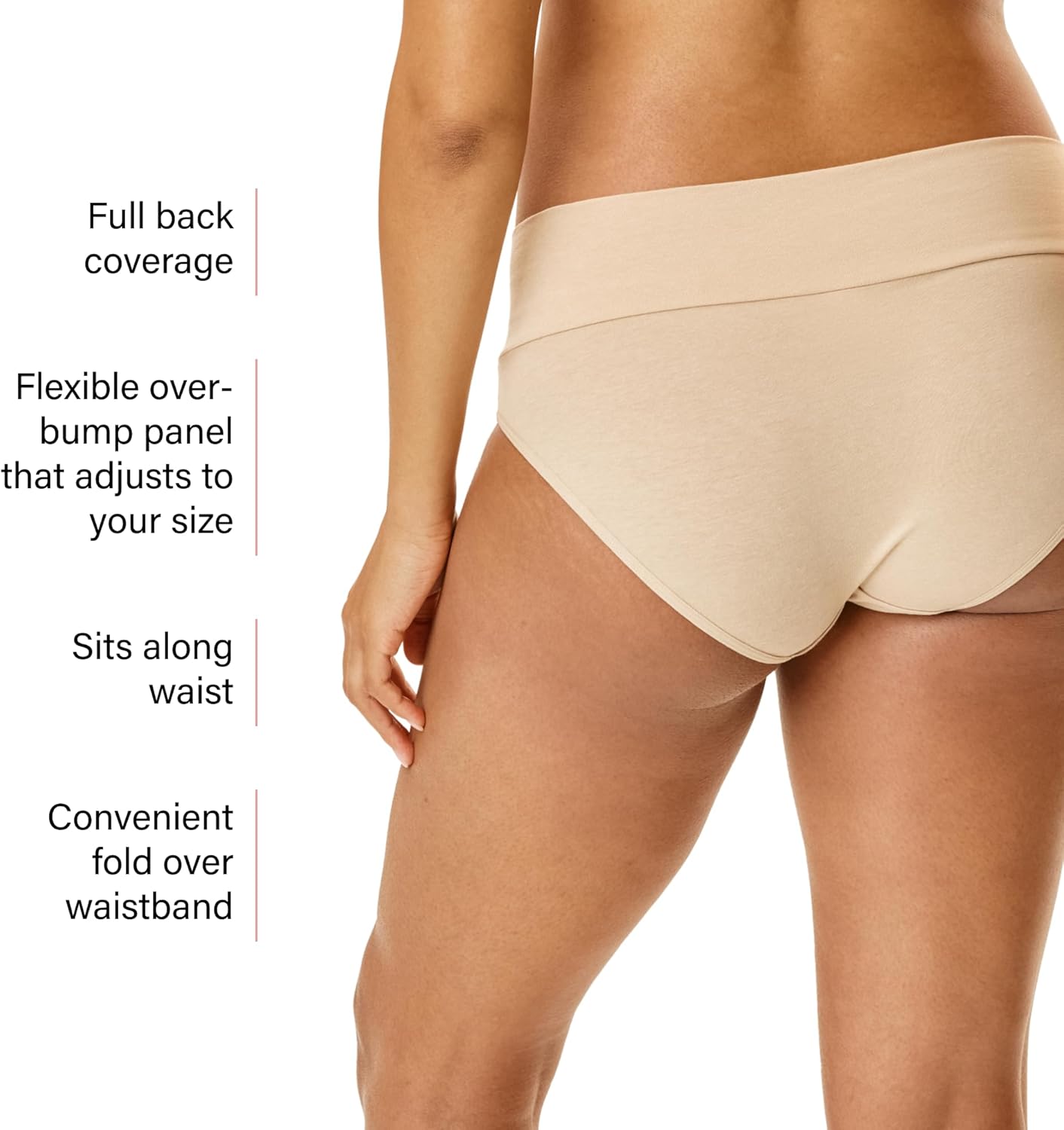 Motherhood Maternity womens Foldover Brief Panty 3-pack - Image 4