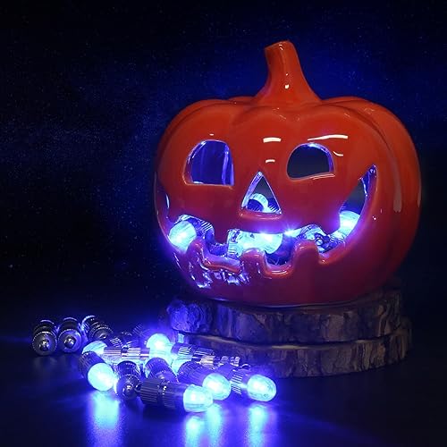 Miniatura 6 de Paquete de 12, 30, 50 y 100 luces LED SumDirect para linternas de papel, globos, centros de mesa florales y coloridos para bodas, Halloween y