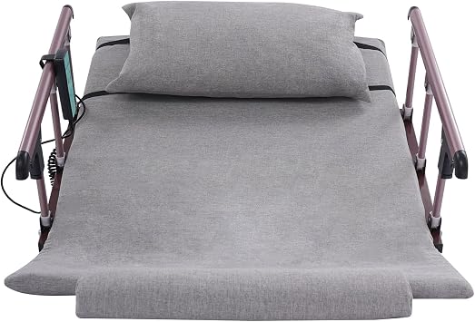 Electric Lifting Bed Backrest with Remote,Elderly Get Up Aids,661lbs Capacity & Safety Guardrails, Adjustable Electric Lift Bed Backboard for Pregnant Women/Elderly/Patient,Gray